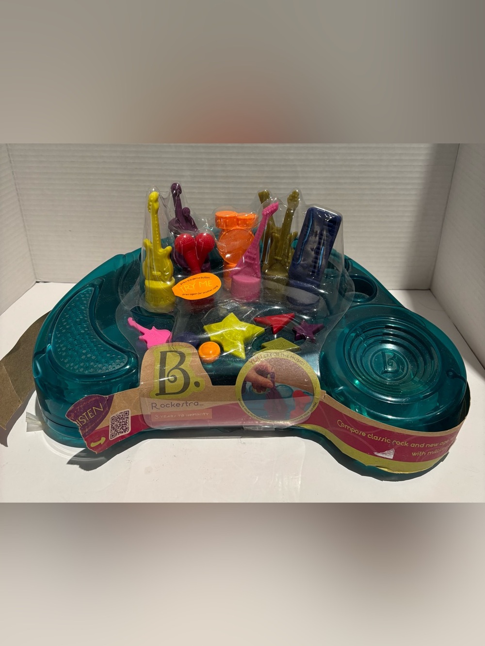 B. toys Rockestra BX1233 Musical Toy 7 Instruments Complete Tested Working